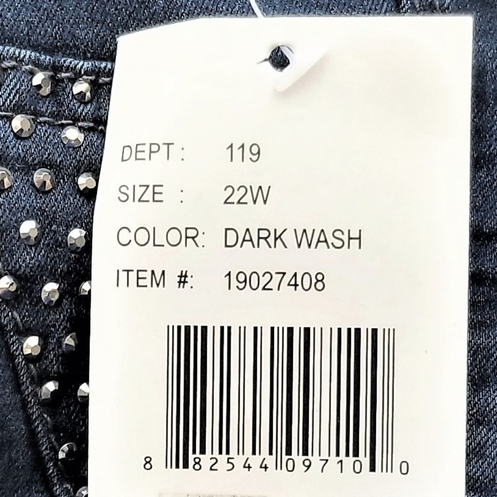 Jeans Womans 22W Royalty For Me Stretchy NWT - Picture 7 of 8